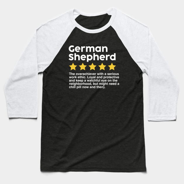 German Shepherd Baseball T-Shirt by Messed Ups